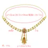 US Warehouse Goldlegierung Set mit Diamond Anhänger Taille Kette Bikini Kette Körpernkette Trend Trends Accessoires Frauen Schmuck Geschenk