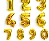 32-calowy złoty srebrny numer foliowy balony urodziny dekoracje róży złoty balon ślubny dostawy party