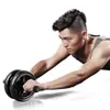 New Keep Fit Wheels No Noise Abdominal Wheel Ab Roller With Mat For Arm Waist Leg Exercise Gym Fitness Equipment Y200506