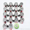 19pcs/set High Quality Stainless steel Icing Piping Nozzles Pastry Tips Set Cake Baking Tools Accessories