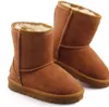 2021 chaussures de créateurs chauds garçons et filles Style enfants bébé bottes de neige imperméable à l'eau enfants hiver bottes en cuir de vache marque XMAS