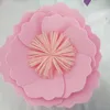 2 stks / partij groot schuim papier bloemen rozen kunstmatige bloem hoofden DIY scrapbooking bruiloft muur decor val decoraties voor thuis