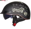 GXT DOT Certificering Retro Motorhelm Moto Helm Scooter Vintage Half Gezicht Biker Motorbike Crash Moto Helm Casco Moto327q