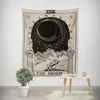 180x230cm Tarot Tapisserie Le Soleil La Lune L'Étoile Tapisserie Europe Médiévale Divination Tenture Murale Mystérieuse Tapisserie pour Chambre