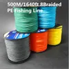 500M/1640ft Cost-effective Super Cast 8 Strands Braided Fishing Line 10-170LB PE line Test for Salt-water Hi-grade Performance 6 colors