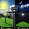 Solar Light Outdoor Ground Lamp Solar Path Lights with Motion Sensor LED Lighting for Yard Garden Landscape Lawn