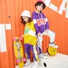 Hip Hop Ballroom Costume for Kids Dance Clothes Girls Boys Casual Shirt Sweatshirt Tops Jogger Pants Party Performance Costumes