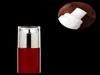 Röd glasburk krämflaskor runt kosmetiska burkar Hand Face Cream Spray Pump Flaskburkar med guld / silver akryl lock 20g-30g-50g
