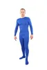 Tuta Body Costume Elastico Completo Body in pelle con piedi Tuta da uomo Unitard Lycra Spandex Tuta Zentai Catsuit Hoodless1234k