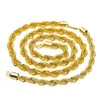 2st Set Mens 14k Gold Silver Cuban Link Chains Halsband och Hip Hop Fashion Jewelry Armelets226y