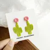 Mode planten oorbellen vrouwelijke klassieke mooie cactus schattige romantische geometrische hars oorbellen voor vrouwen sieraden