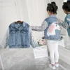 unicorn Girls Jackets Sequin Cowboy Style Teens Outerwear embroidery Fashion Girls coat Children's Clothing Kids Jean Jacket