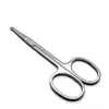 2.0 stainless steel round nose hair scissors small scissors nose hair hair color makeup eyebrow trimming beauty tools 50 pcs