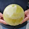 3517g Naturlig gul rökig citrinkvarts kristall sfär boll helande