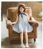 Dziecięce sukienki z procą Projekt Summer Chidlren Ubrania maluchowe dziewczyny sukienka dziecięca bawełniany rękaw
