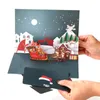 Cartolina d'auguri di Natale all'ingrosso Carte di Capodanno 3D fatte a mano fai-da-te Biglietto da visita per regali spedizione gratuita
