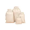 Spot-försäljningen kan vara anpassad bomullsfint kanfas Drawstring Bag Storage Bag Original 1210cm