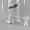 13.7 "JM Flow Scientific Hookah Glass Bong Gridded Stemline Brazo Sprinkler Recycler Rig Mega Tornado Water Pipe