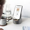 Inteligente Alarme criativo Relógio sem fio Bluetooth Speaker e amplifica Indução Altifalante com suporte do telefone portátil Mini Relógio Subwoofer