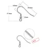 Alta qualidade 925 Sterling Silver Ear Hook Clasp Dangle Earring Para Mulheres Charme Prndent Acessórios Jóias Gift-Y