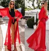 Women's Swimwear Women Chiffon Long Cover Up Summer Beachwear Cardigan Lace Tunic Kaftan Beach