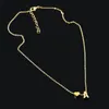 Mode 26 Lettre Pendentifs Collier initial Femmes Bijoux Silver Gold Coeur anglais Lettre Collier Collier