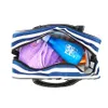 Bath Toiletries Storage Bag Unisex Men Women Outdoor Travel Storage Mesh Bag Waterproof Large Capacity Striped Toiletry Bag DH0862