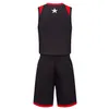 2019 nouveaux maillots de basket-ball vierges logo imprimé taille homme S-XXL prix pas cher expédition rapide bonne qualité noir rouge BR0001n