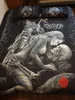 Gothic Skull Bedding Set Twin Full Queen King Double Sizes Duvet Cover with Pillow Cases Rider Girl Bed Linens Set214d