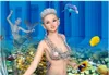 Pokój 3D Wallpaer Niestandardowy Fototapeta Photo Sea World Mermaid Delfin Seaved House Tło Home Decor 3D Murale ścienne Tapeta na ściany 3 D