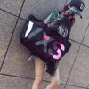 大きな再利用可能なショッピングバッグの女性肩ナイロンジッパーカジュアルトートバッググランドショッパートートエコエコフレンドリーハンドバッグ295Q