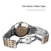 Aesop Moon fase zegarek Mężczyźni Automatyczny zegarek mechaniczny Modny złoty nadgarstka zegarki Zegar na rękę Męs