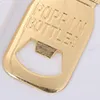 Gold Bottle Opener Baby Douche Rendez-vous pour invitation à nourrir bouteille ouvertures de bière de mariage Faveurs de cuisine Bar Faveurs cadeaux DBC BH3496