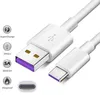 1M 5A Supercharge cable USB Cable Type C Cable USB 3.1 Type-C fast charging Cables with retail package for huawei P20 Pro Mate 10 Pro P30
