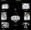 Modern LED Crystal pendant Lights Simple Ceiling Light Handmade Petal Chandelier Bedroom Light Dining Room Lighting Lamp