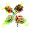 HENGJIA Multi-colors 40G Lead Octopus Head Jigs Fishing Lure Baits Rubber Skirts and Soft Lure Tail with 3D Simulation Eyes