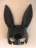 Cosplay Rabbit Mark Pasqua Donna Ragazza Sexy Orecchie di coniglio Maschera Coniglietto Orecchie lunghe Maschera di bondage Maschera di cosplay del partito di travestimento di Halloween