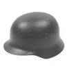 M35 Stahlhelm Schutzhelm aus Edelstahl mit Lederfutter für Männer, deutscher Kriegsschutzhelm, Outdoor-Aktivitäten