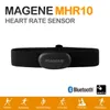 MAGENE HEARCH MONITER BLUETOOTH4.0 ANT+ SENSOR FÖR GARMIN BRYTON IGPSPORT Dator som kör Sport med bröstband MHR10 -uppdatering