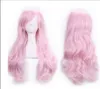 perucas de cabelo de anime rosa