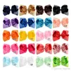 DHL Baby Kids 20 Farben 8 Zoll Ribbon Bogen Haarnadel Clips Mädchen großer massiver Bogenknoten Barrette Boutique Bögen Kinder Haar Zugang 4397498