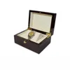 Ny logotyp Watch Box Luxury Wood Watchs lådor med kudde Package Case Watchs Lagring Presentlådor34409074802