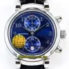 Nowy GBF Najlepsza wersja Laureus Sport dla dobrej Fundacji 393402 CAL.89361 Automatyczne 28800 VFP Blue Dial Mens Watch Sapphire Stoper Zegarki