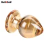 55 mm grand cristal Butt Vagin Ball Big Pyrex Glass Anal Dildo Bead Fake pénis adulte masturbatesex Toys for Women Men Gay8773343