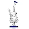 데이지 유리 봉 Hookahs Recycler Oil Rigs 안경 물 봉 연기 파이프 비커 Dab Rigs with 14mm Bowl