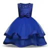 Meilleur été sans manches fille dentelle robe pour mariage floral enfants anniversaire couche robes nouveau designer princesse robe adolescente vêtements