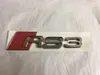 3D Chrom Audi RS3 RS4 RS5 RS6 RS7 RS8 – mattschwarzes oder silbernes Logo-Kofferraumabzeichen-Emblem