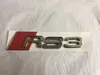 3D Chrome Audi RS3 RS4 RS5 RS6 RS7 RS8 - Emblème de badge de démarrage avec logo noir mat ou argent