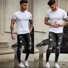 Lange Dünne Denim Bleistift Hosen Zerrissene Jeans Für Männer 2019 Frühling Casual Loch Jeans Hosen Dünne Hosen Kleidung Plus Größe s-4XL