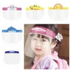 Kids Children Safety Faceshield Transparent Full Face Cover Protective Film Tool Anti-fog Face Shield Designer Masks 300pcs RRA3278